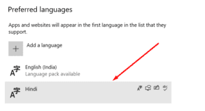 Type in Hindi on Windows 10