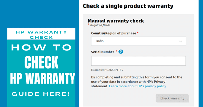 How to Check HP Warranty